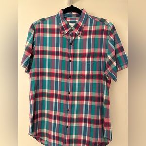 Club Monaco men’s M short sleeve button down - 100% cotton - excellent condition